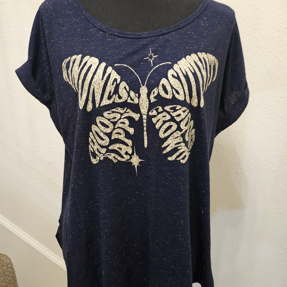 Women's Navy Graphic Tee